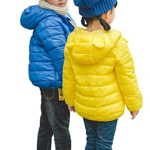 WUSENST Baby Boys Girls Winter Coats Hoods Light Puffer Down Jacket Outwear with Pockets