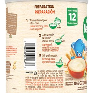 Nestle Nestum Infant Cereal, Wheat & Honey, Made for 12 Months & Up, 10.6 Ounce Canister (Pack of 4)