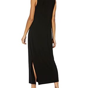 Amazon Essentials Women's Jersey Sleeveless Mock Neck Maxi Dress (Previously Daily Ritual), Black, X-Small