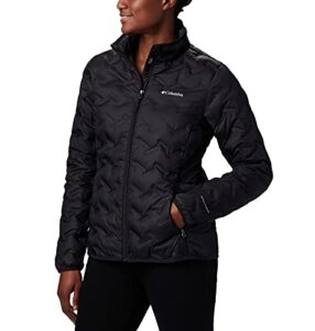 columbia women's delta ridge down jacket, black, medium