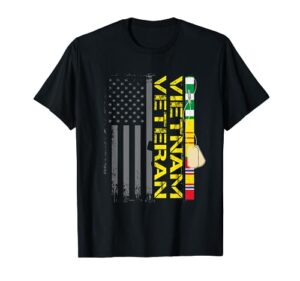 vietnam veteran us flag t shirt gift | vietnam war vet tee t-shirt