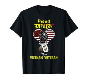 proud wife of a vietnam veteran t shirt