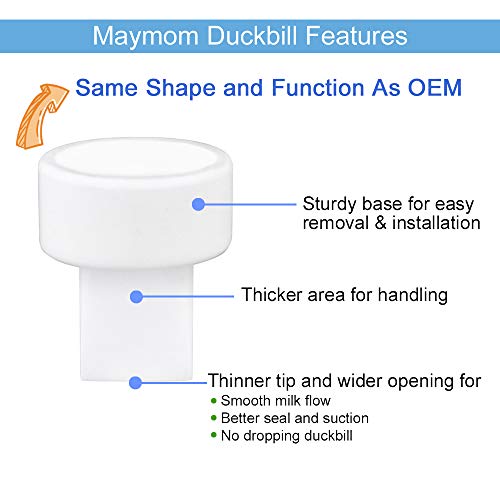 Maymom Pump Parts Compatible with Spectra S2 Spectra S1 Spectra 9 Plus Breastpump, Flange (19mm) Valve Tubing Backflow Protector, Not Original Spectra Pump Parts Not Original Spectra S2 Accessories