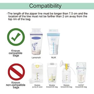 Maymom Breastmilk Storage Bag Adapters Compatible with Spectra S1, S2 Pumps ; 2 Duckbill Valves Included; Clear BPA Free Material; Boiling Water OK; Do Not Use Microwave or Steamer Bag to Sanitize