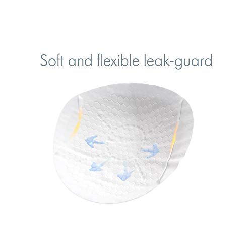 Medela Safe & Dry Ultra Thin Disposable Nursing Pads, 30 Count Breast Pads for Breastfeeding, Leakproof Design, Slender and Contoured for Optimal Fit and Discretion