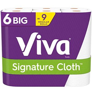 viva signature cloth, choose-a-sheet - 6 big rolls = 9 regular rolls (78 sheets per roll)