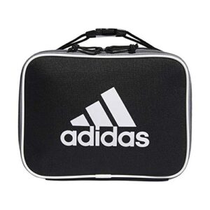 adidas foundation insulated lunch bag, black/white, one size