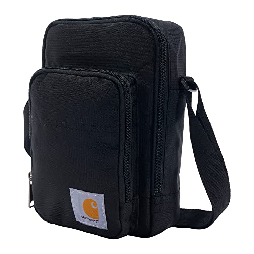 Carhartt Unisex Adult Zip, Durable, Adjustable Crossbody Bag with Zipper Closure, Black, One Size