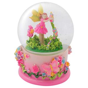 elanze designs magical fairy in rotating garden 100mm musical water globe plays tune beautiful dreamer
