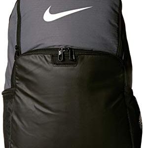 NIKE Brasilia XLarge Backpack 9.0, Flint Grey/Black/White, Misc