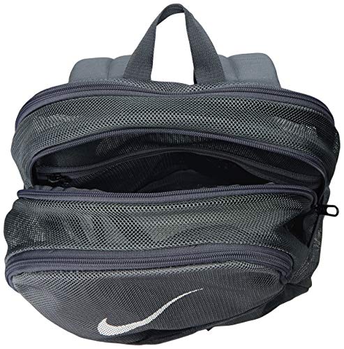 NIKE Brasilia Mesh Backpack 9.0, Flint Grey/Flint Grey/White, One Size