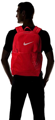 NIKE Brasilia Mesh Backpack 9.0, University Red/University Red, One Size