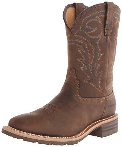 Ariat Mens Hybrid Rancher Waterproof Western Boot Oily Distressed Brown 11.5 Wide