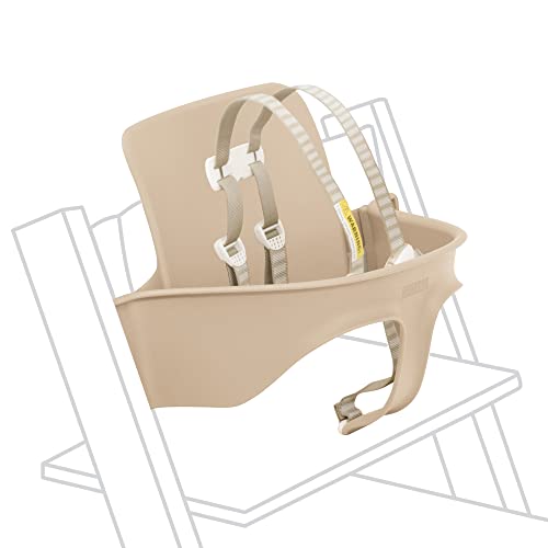 Tripp Trapp Baby Set from Stokke, Natural - Convert The Tripp Trapp Chair into High Chair - Removable Seat + Harness for 6-36 Months - Compatible with Tripp Trapp Models After May 2006