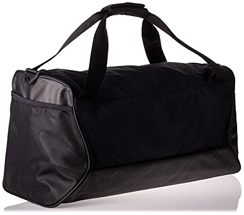 Nike Brasilia Training Medium Duffle Bag, Durable for Women & Men with Adjustable Strap, Black/Black/White