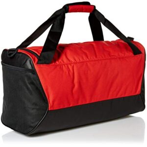 Nike Brasilia Training Medium Duffle Bag, Durable Nike Duffle Bag for Women & Men with Adjustable Strap, University Red/Black/White