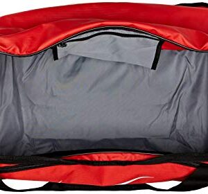 Nike Brasilia Training Medium Duffle Bag, Durable Nike Duffle Bag for Women & Men with Adjustable Strap, University Red/Black/White