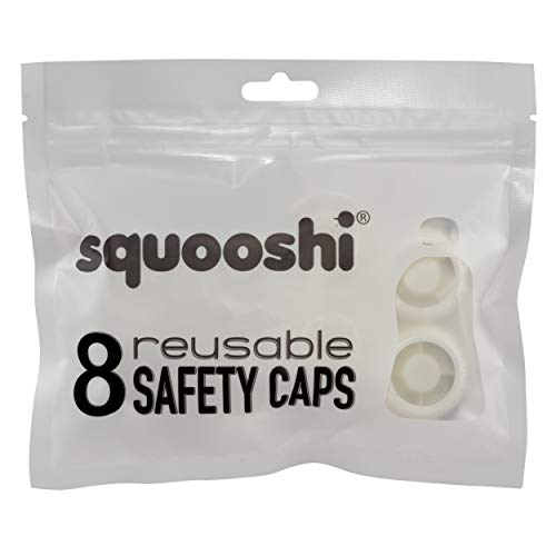 Squooshi Universal Replacement Cap for All Reusable Food Pouches, 8 Count