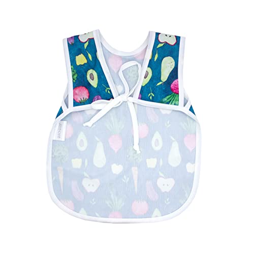 BapronBaby Organic Produce Bapron - Soft Waterproof Stain Resistant Bib - Machine Washable - 6m - 5yr - (Sz Baby/Toddler 6m-3T)