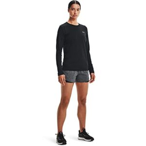 Under Armour Women's Play Up Twist Shorts 3.0 , Black (001)/White , Large