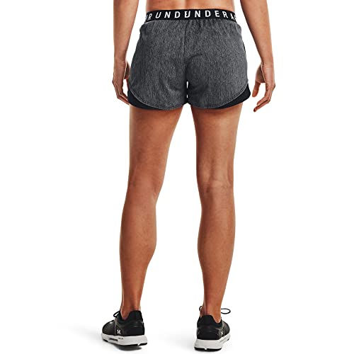 Under Armour Women's Play Up Twist Shorts 3.0 , Black (001)/White , Large