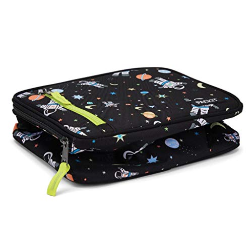 PackIt Freezable Classic Lunch Box, Spaceman, Built with EcoFreeze Technology, Collapsible, Reusable, Zip Closure With Zip Front Pocket and Buckle Handle, Perfect for Healthy Lunches