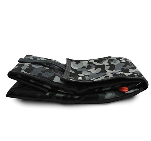 PackIt® Freezable Lunch Bag, Charcoal Camo, Built with EcoFreeze® Technology, Foldable, Reusable, Zip and Velcro Closure with Buckle Handle, Perfect for Fresh Lunch On the Go