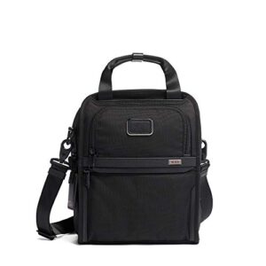 tumi alpha 3 medium travel tote - ideal companion for all your travels - crossbody satchel bag for men and women - black