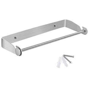 phunaya under cabinet paper towel holder wall mount for home kitchen,stainless steel for large rolls-brushed nickel