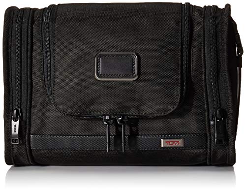 TUMI Alpha Hanging Travel Kit - Travel Accessories Bag for Toiletries, Cosmetics, and Toothbrushes - Travel Kit for a Short Trip - Travel Accessory that Aids Against Mold & Mildew - Black