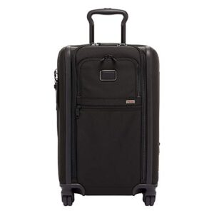 tumi alpha 3 international expandable 4-wheeled carry-on - weekend and internation travel luggage - black