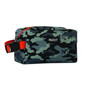 PackIt Freezable Snack Box, Charcoal Camo