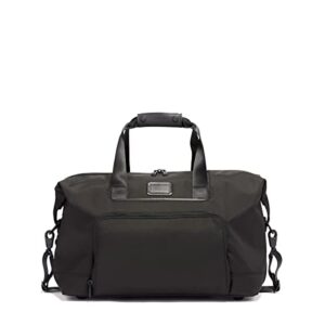 tumi - alpha 3 double expansion travel satchel - travel bag for long weekends and more - duffle bag for men and women - black