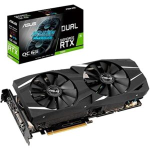 ASUS DUAL RTX 2060 Overclocked 6G VR Ready Gaming Graphics Card – Turing Architecture (DUAL RTX 2060-O6G)