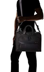 TUMI - Alpha 3 Slim Deluxe Portfolio Bag - Organizer Briefcase for Men and Women - Black