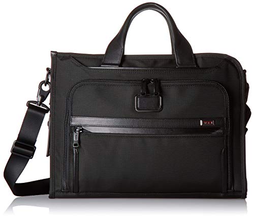 TUMI - Alpha 3 Slim Deluxe Portfolio Bag - Organizer Briefcase for Men and Women - Black