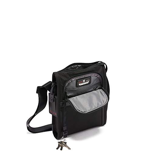 TUMI Alpha Pocket Bag Small - Travel Crossbody Bag - Shoulder Bag for Men & Women - Small Bag to Hold Your Everyday Essentials - Crossbody Satchel for Men and Women for Travel or Commutes - Black