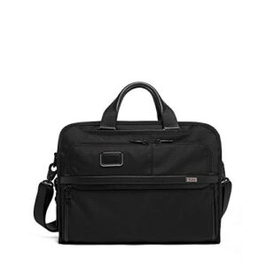 tumi - alpha 3 organizer portfolio bag - briefcase for men and women - black