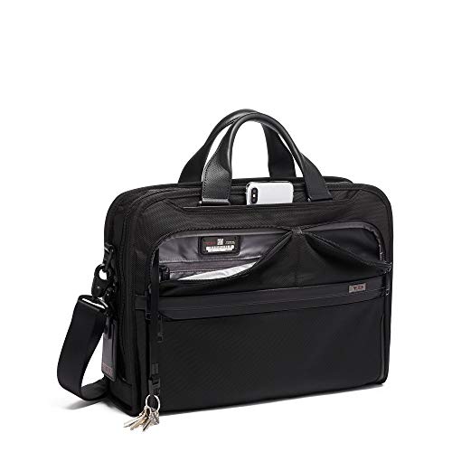 TUMI - Alpha 3 Organizer Portfolio Bag - Briefcase for Men and Women - Black