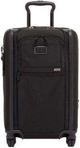 tumi alpha international expandable carry on suitcase, black, one size