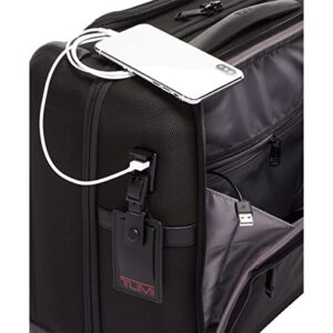 TUMI - Alpha 3 Carry-On 4 Wheeled Laptop Compact Brief Briefcase - 15 Inch Computer Case for Men and Women - Black