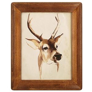 icheesday 8x10 picture frames,brown rustic wood frame with glass front, display 10x8 inch photos for table top display and wall mounting