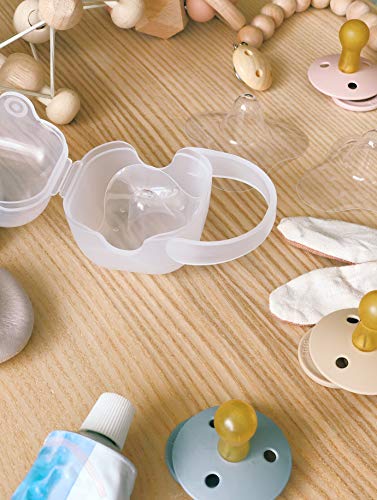 Nipple Shields for Nursing - Soft Set of 3, 24mm / 20mm / 18mm / 16mm, with Free Case | Cushions Sore or Sensitive Nipples, Flex Breastfeeding Shield, Newborn Attachment to Breast, by purifyou (24mm)