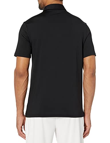 Amazon Essentials Men's Slim-Fit Tech Stretch Polo Shirt, Black, X-Small