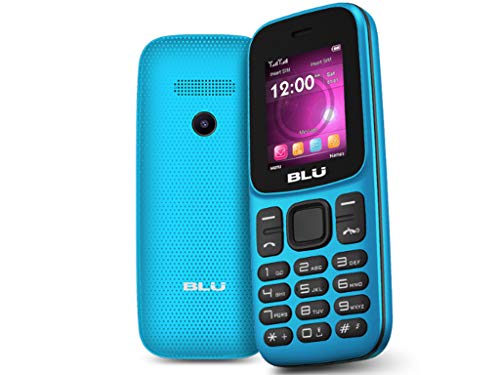 BLU Z5 Z210 1.8" 2G Cell Phone 32MB VGA GSM Unlocked Dual SIM (Cyan)