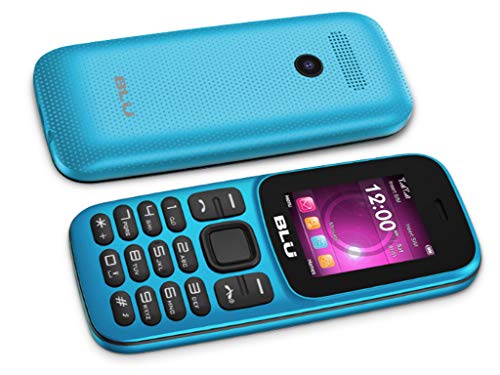 BLU Z5 Z210 1.8" 2G Cell Phone 32MB VGA GSM Unlocked Dual SIM (Cyan)