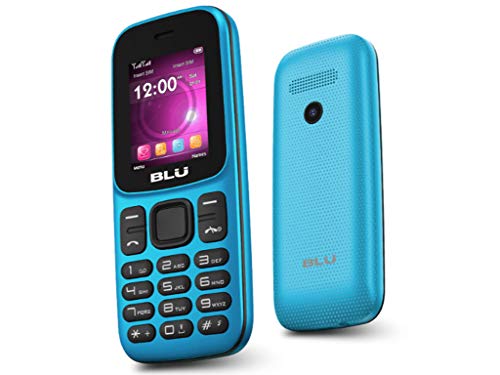 BLU Z5 Z210 1.8" 2G Cell Phone 32MB VGA GSM Unlocked Dual SIM (Cyan)