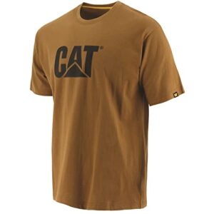 caterpillar men's tm logo t-shirt, bronze, m