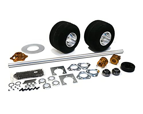 The ROP Shop | 36 Inch Shaft Kit for Trike Drift Bikes includes (2) Go Kart Tires 11x6.00-5