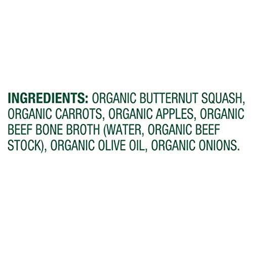 Sprout Organic Baby Food, Stage 2 Pouches, Butternut Squash, Carrot, and Apple with Beef Bone Broth, 3.5 Oz Purees (Pack of 12)